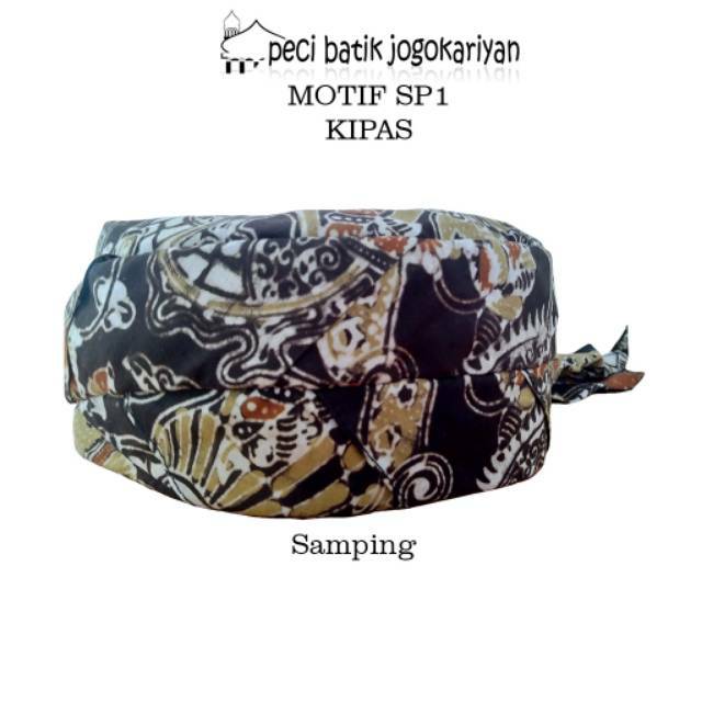 Peci Batik Jogokariyan Udeng Songkok Kopiah Batik Khas Jogja Motif SP1 Kipas