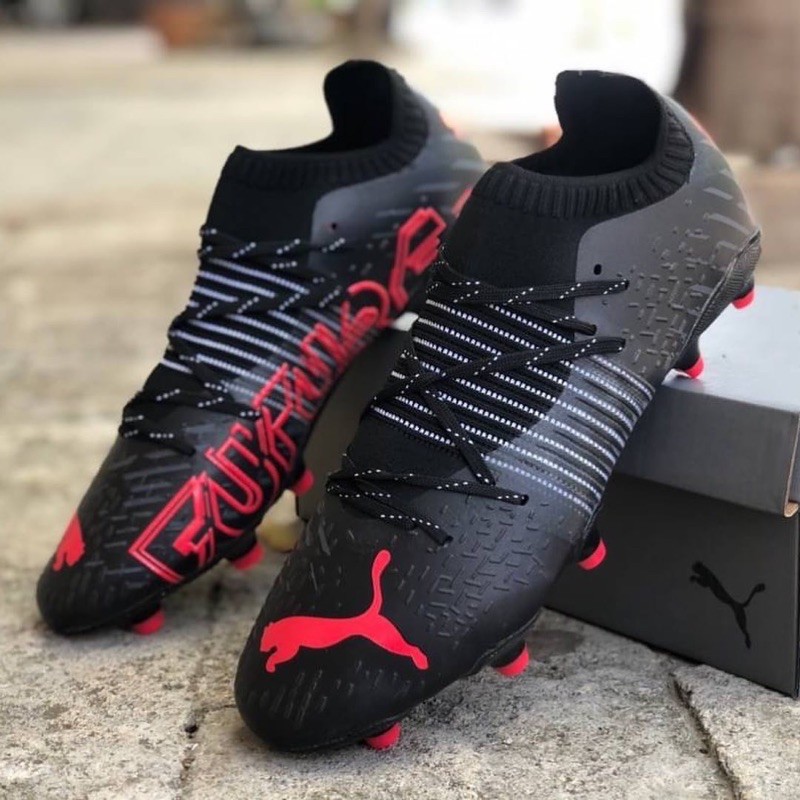 puma future black and red