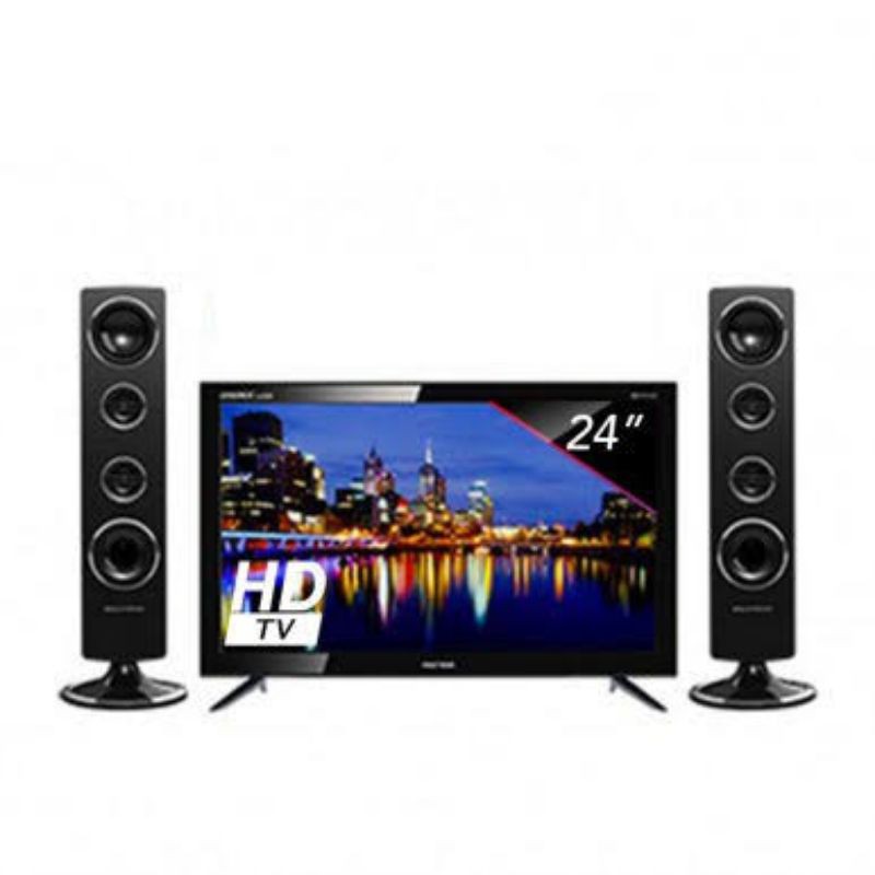 TV POLYTRON LED 24"+SPEAKER TOWER