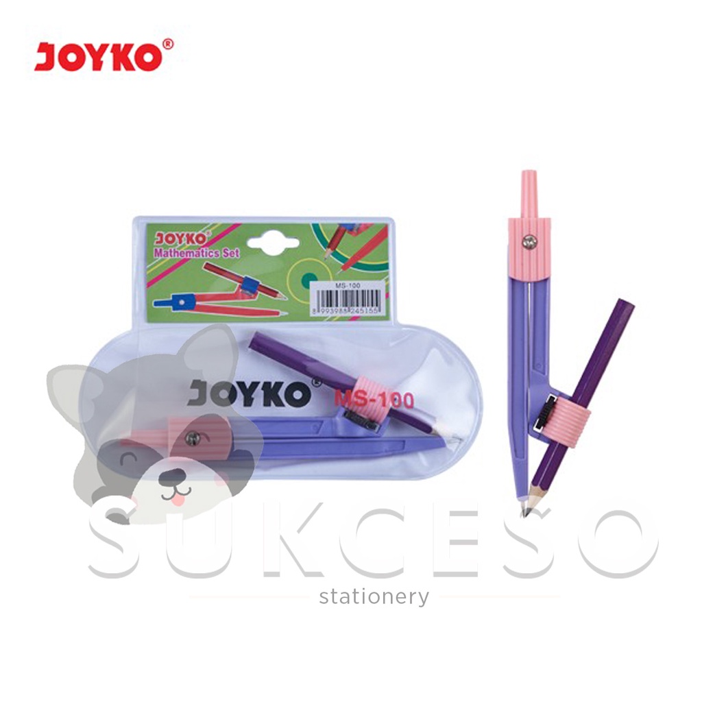 

Joyko Mathematics Math Jangka Set MS-100 Warna Warni Lucu Unik Murah