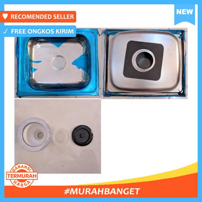 Bak Cuci Piring Kitchen Sink 1 Lubang Wastafel Wastapel Dapur Wasbak Washbak Wash Stainless Steel 1
