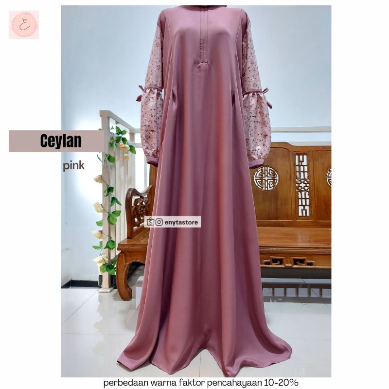 Gamis/ Dress Amirah & Ceylan by Enyta | bahan Shakilla | 1kg = 3pcs | Busui friendly-6