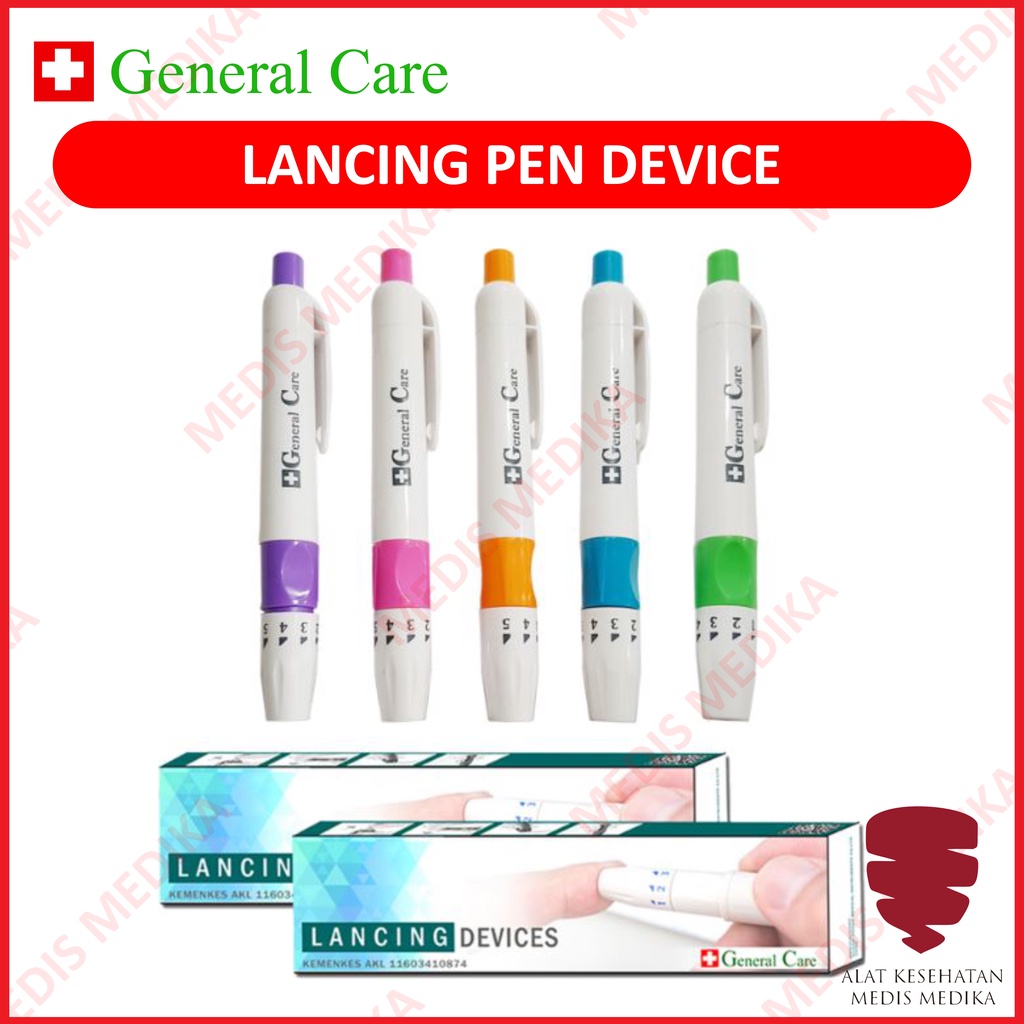 Lancing Pen Device Bekam Lancet Alat Ambil Sample Darah General Care