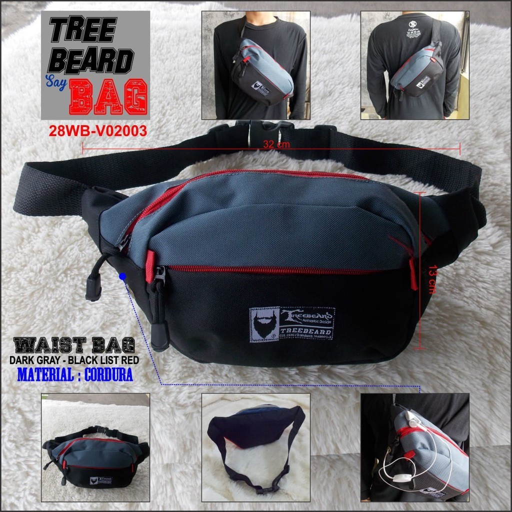 (Free Waistbag) Jaket Pria Hoodie Navy Saku Turkis Bahan Lembut Original Treebeard - Bisa COD