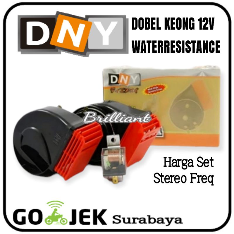 Horn / Klakson Disk Keong Gema Supertone - DNY - 12V / 24V - Mobil Motor Truk Bus