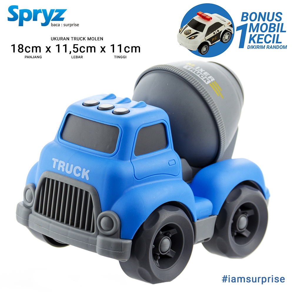 Spryz Turbo 1:20 Mainan Truk Free Wheel