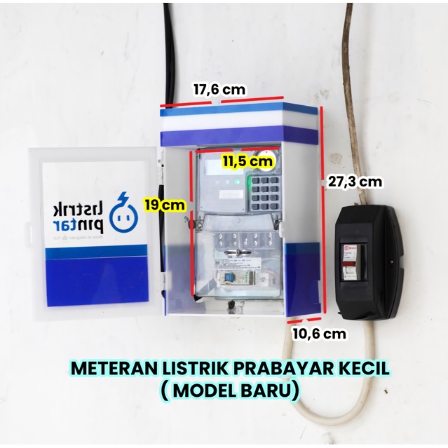 Box Pln Pelindung Kwh Meteran Listrik Pintar Prabayar Kecil Bahan Akrilik