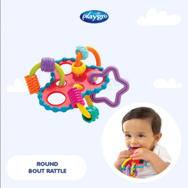 TEET45 PLAYGRO MAINAN TEETHER ANAK ROUNDABOUT ACTIVITY RATTLE