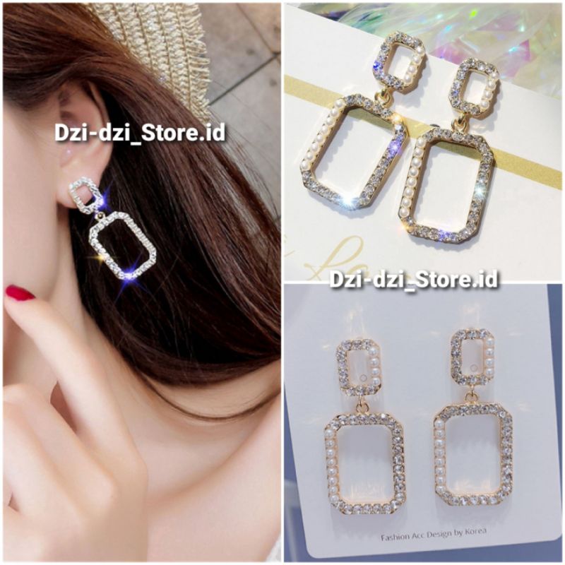 Anting pengantin hijab non hijab | Anting pesta | Anting model korean | Anting pengantin wedding