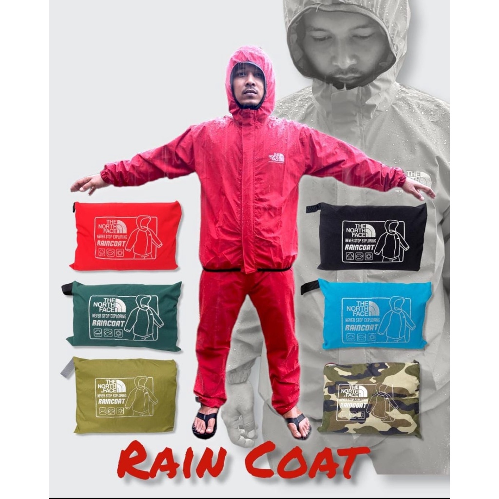 Jas hujan Outdoor Raincoat Setelan jas hujan setelan jas hujan tebal anti sobek jas hujan outdoor