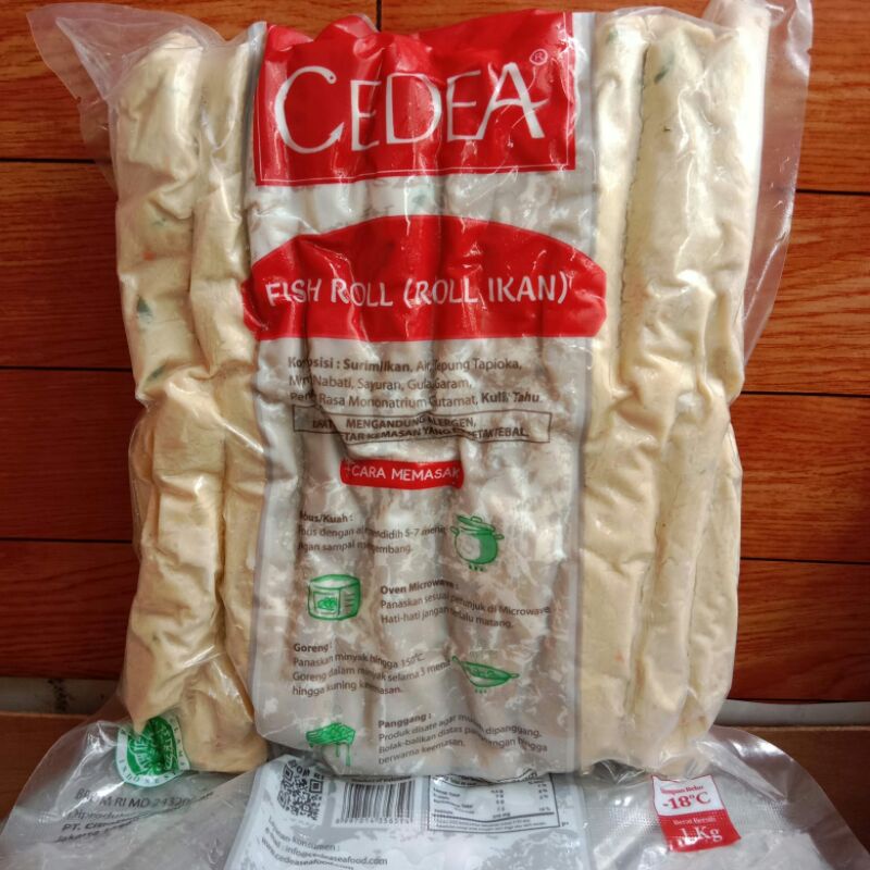 

Cedea Fish Roll 1Kg Row Roll Ikan Olahan