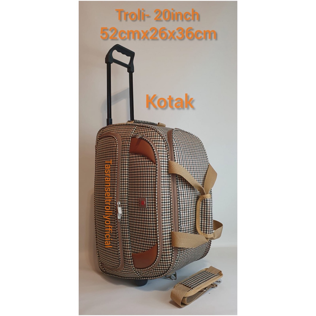 Tas Pakaian Troli Polo Interclub 52cmx26x36cm ukuran medium original