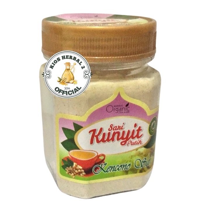 SARI KUNYIT PUTIH ORGANIK KENCONO SARI,bubuk kunyit,kunyit bubuk,kunyit