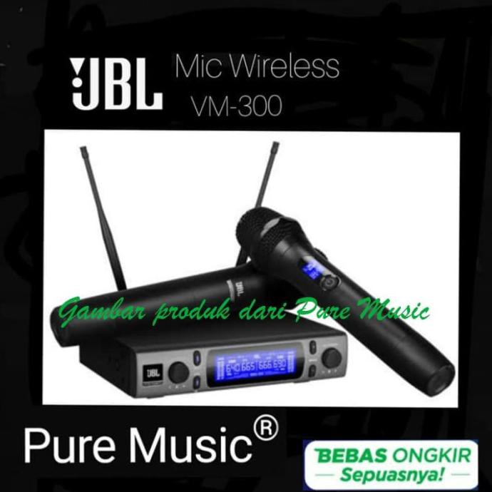 Jbl Vm300 Microphone Karaoke Vm-300 Mic Wireless Original - Hitam Makcikamat422.Store