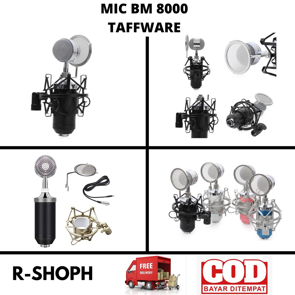 Mic Microphone BM 8000 Original TaffSTUDIO