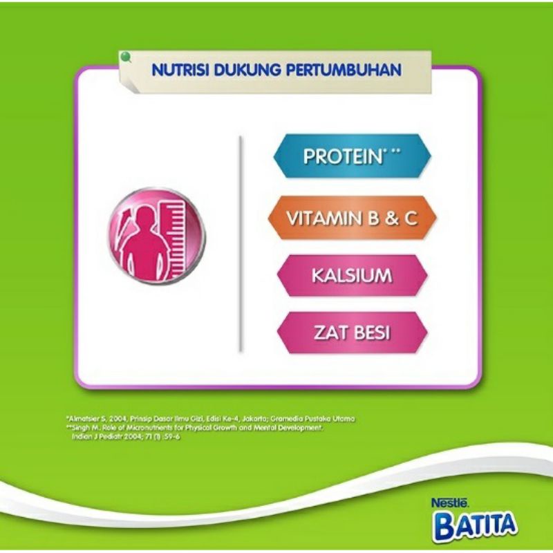 BATITA 1+ Susu Pertumbuhan Anak usia 1 - 3 Tahun rasa Madu 400 gr-2