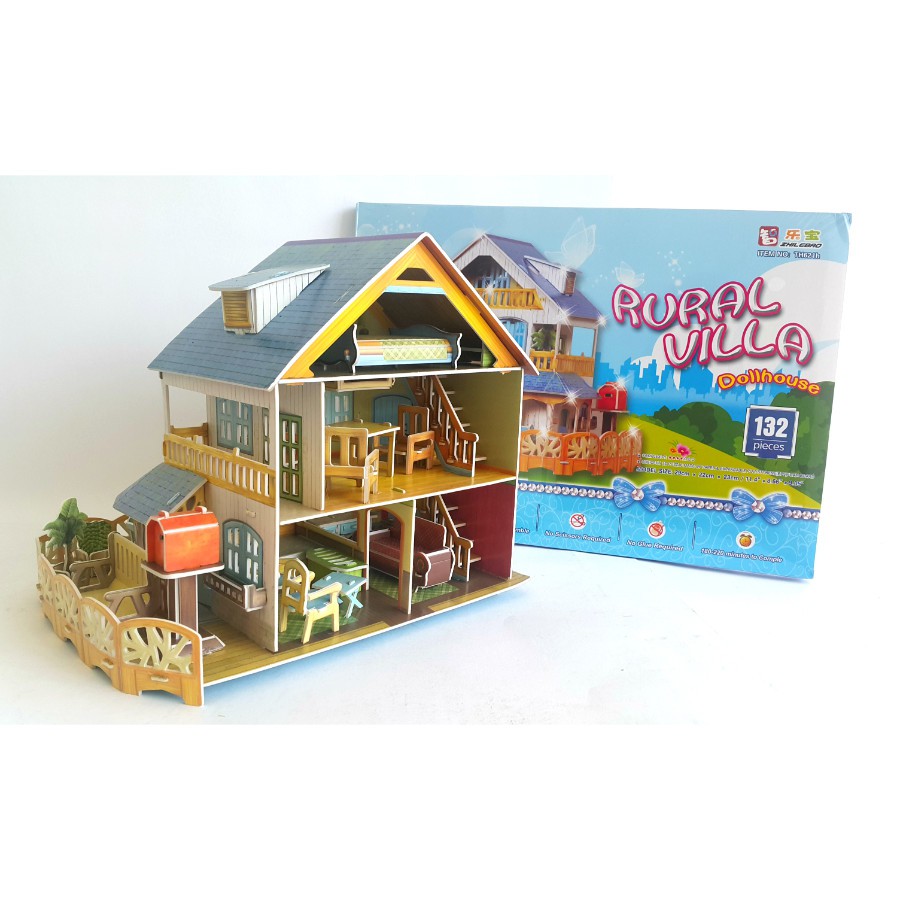 KADO ULTAH | 3D Puzzle Dream Doll House &quot;Rural Villa&quot;