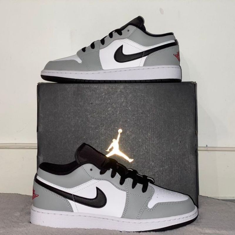 NIKE AIR JORDAN 1 LOW LIGHT SMOKE GREY