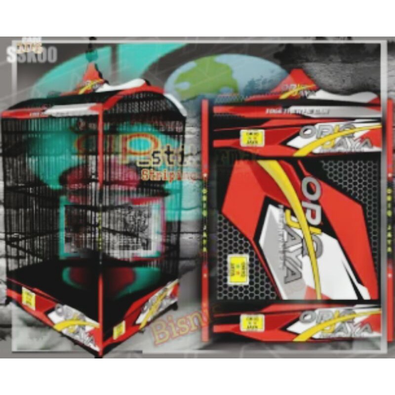 

decal stiker kandang berbagai burung bisa custom