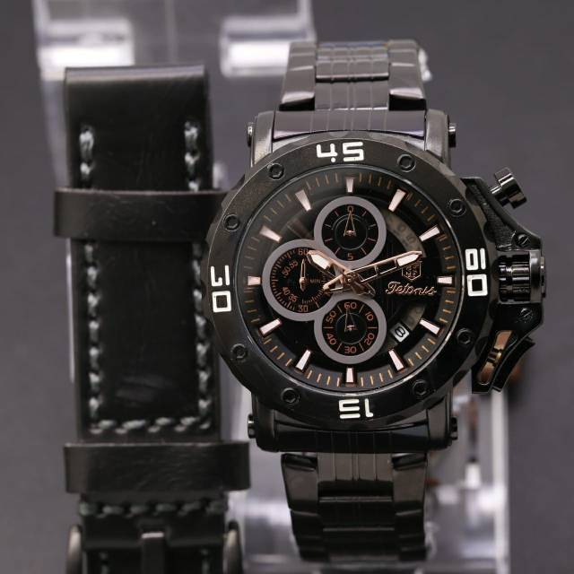 Jam Tangan Pria Tetonis Original TS3650 Bonus Tali Kulit Garansi 1 Tahun