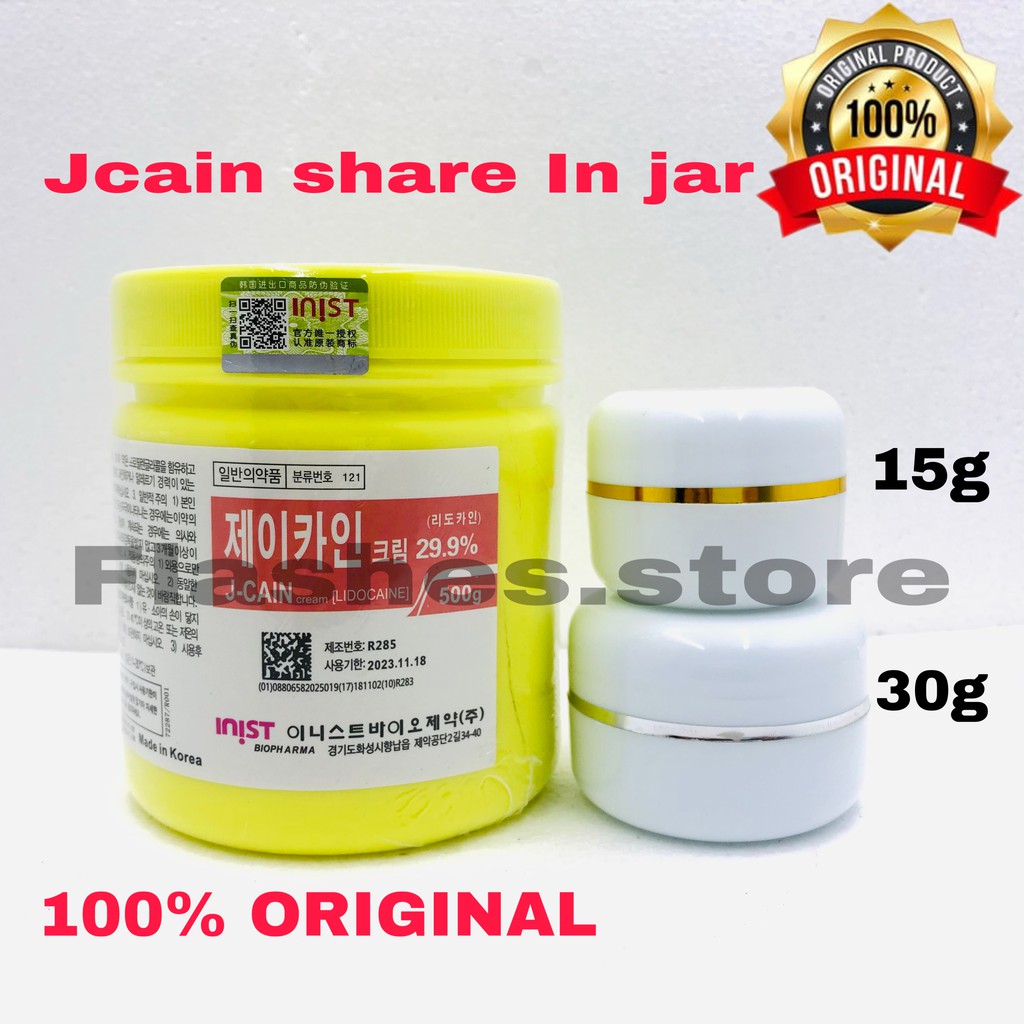 JCAIN Share in jar ANESTESI CREAM ECER 15g &amp; 30g