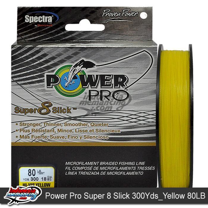 alat pancing mantul habis Senar PE Power Pro Super Slick 300yd - 80Lbs