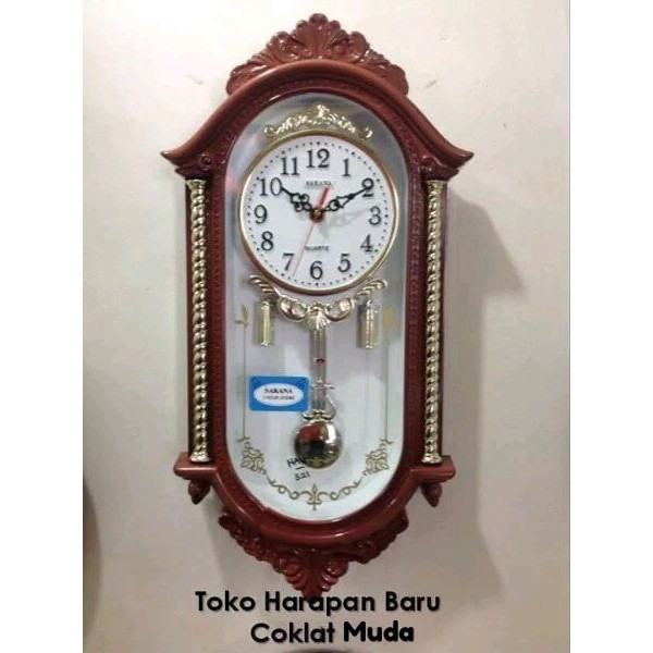 Jam dinding bandul Sakana 321