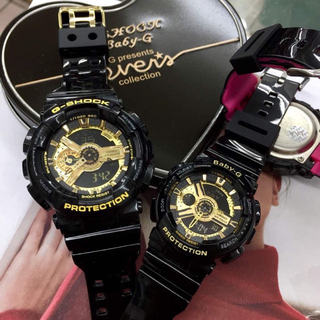 Casio Gshock Couple GA-110 &amp; BA-110 Dualtime - Box Fullset