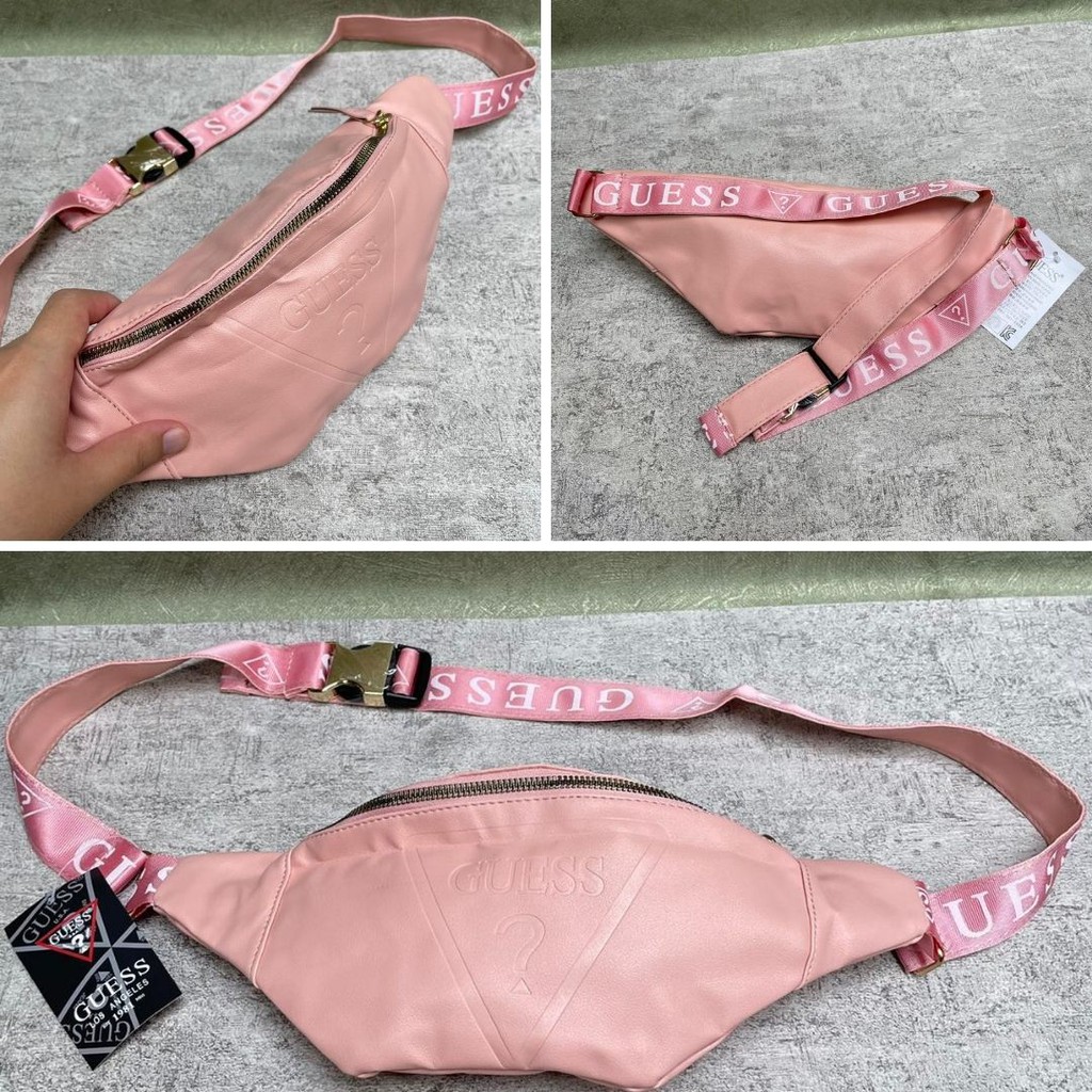 Waistbag Guess Leather / Tas Selempang Kulit Pria Wanita Tas Pinggang