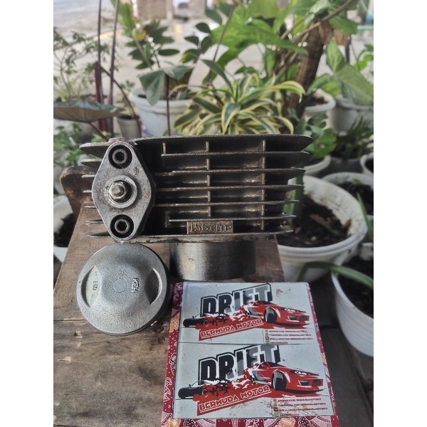 Blok buring set seker piston oversize ov 50 100 megapro mp primus original copotan motor