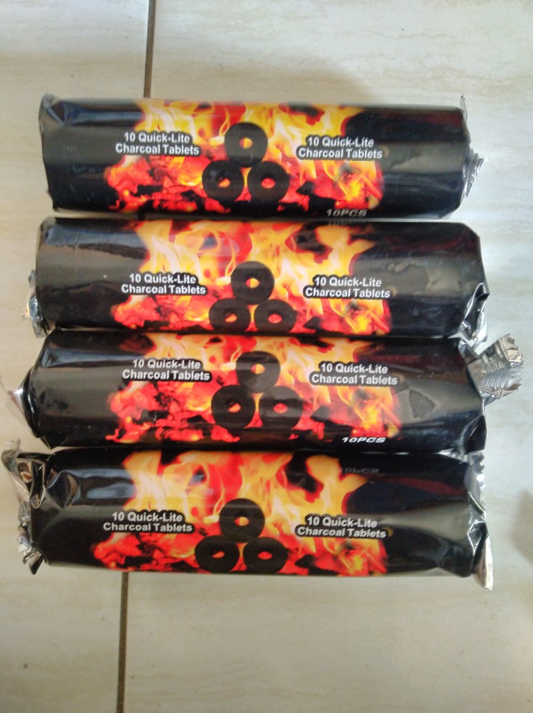 Arang Magic Langsung Nyala Charco Thunder Magic Roll Isi 10pcs /  Briket Bukhur Shisha Dupa Arab