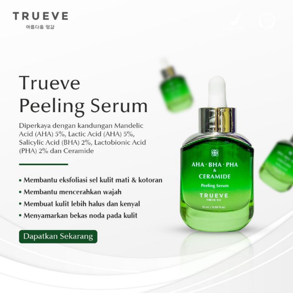 [FREE GIFT] TRUEVE PEELING AHA BHA PHA &amp; CERAMIDE Peeling Serum 15ml