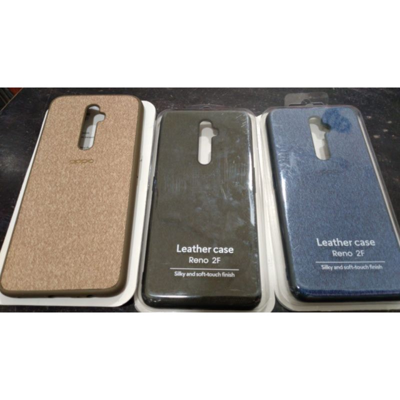 LEATHER CASE KULIT JEANS OPPO RENO2F