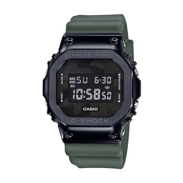 Jam Tangan Pria CASIO G-Shock GM 5600B 3DR Tali Rubber Baja Digital Original
