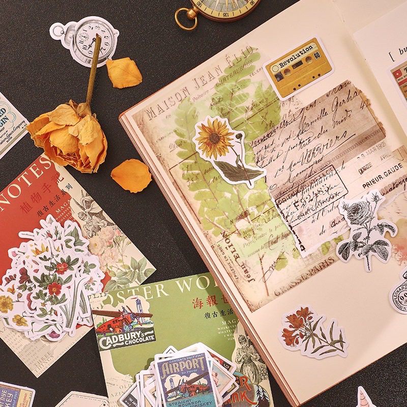 

40 lembar vintage stiker