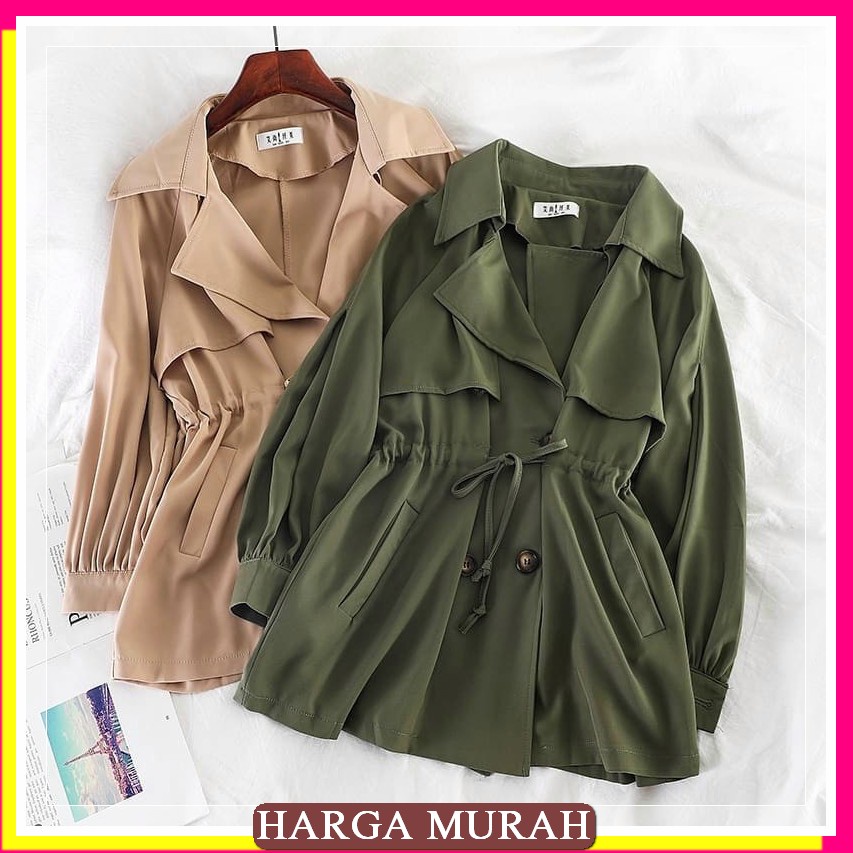 Long Coat Wanita / Jaket Korea Kekinian Jaket Helius Parka Jaket  GS510 Cod - Outfit Termurah Aslan