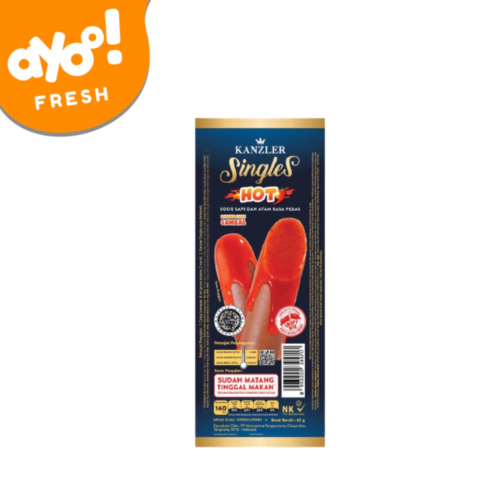 

Kanzler Sosis Singles Hot 65 g Pack