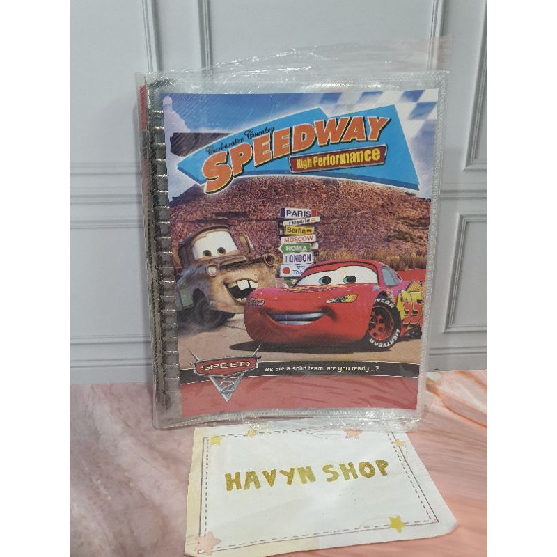 Map Binder/Binder Slip/binder Gliter/binder anak A5-CARS slip