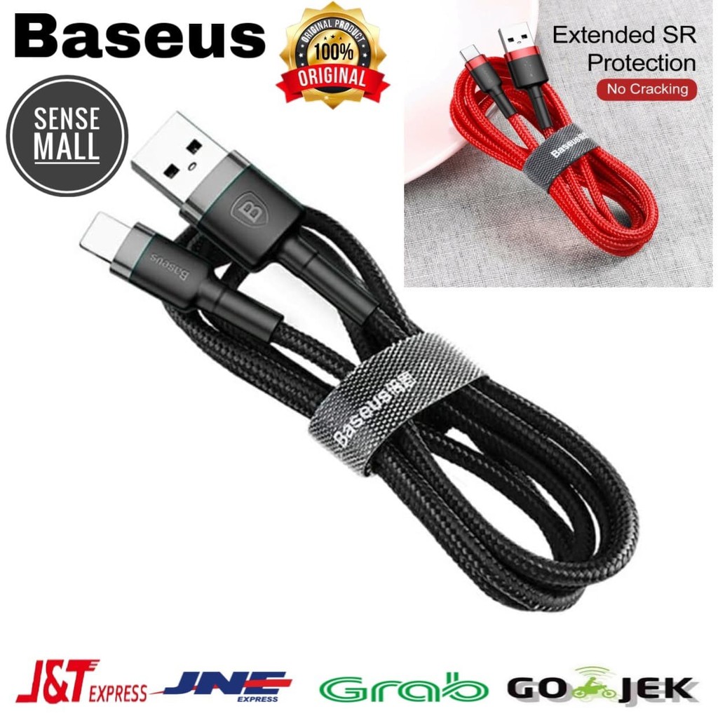 CABLE BASEUS CAFULE USB TYPE C 3A 1M FAST CHARGING ORIGINAL BASEUS