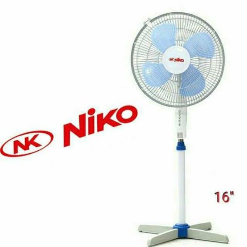 Niko Kipas Angin Berdiri 16&quot; / Stand Fan 16 Inch Kaki Silang NK-16NL