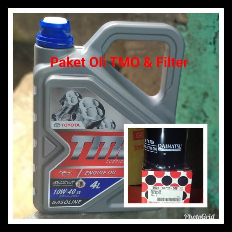 paket oli TMO 10W-40 + FILTER OLI AVANZA XENIA CALYA SIGRA AGYA AYLA TERBAIK