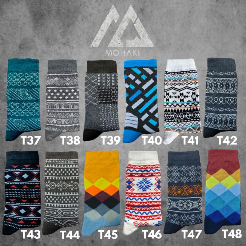 GROSIR KAOS KAKI MOTIF SKATE TRIBAL OLDSCHOOL |KAOS KAKI MOTIF CASUAL | KAOS KAKI PRIA| MOHAKI SOCKS-3