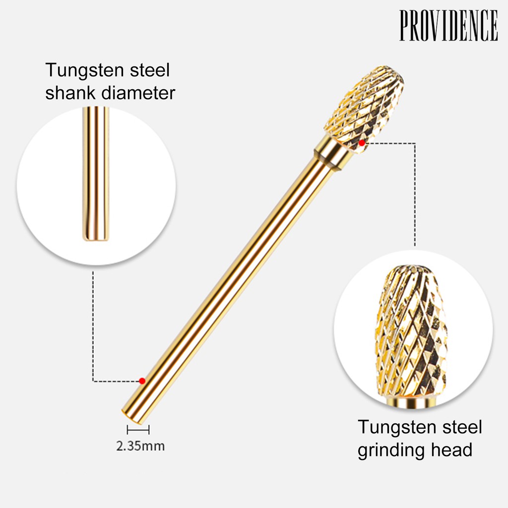 Mata Bor Pengikir Kuku Bahan Tungsten Steel Untuk Manicure / Pedicure