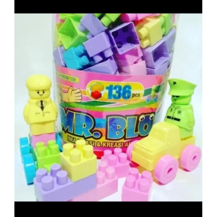 Mainan Edukasi Anak Legoo Susun Besar I Block Lego Susun isi 136pcs