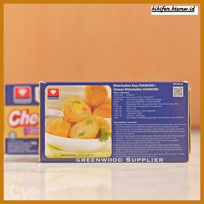 

Ujekujek- Keju Cheddar Diamond 180 Gram - 1 Pcs -Original.