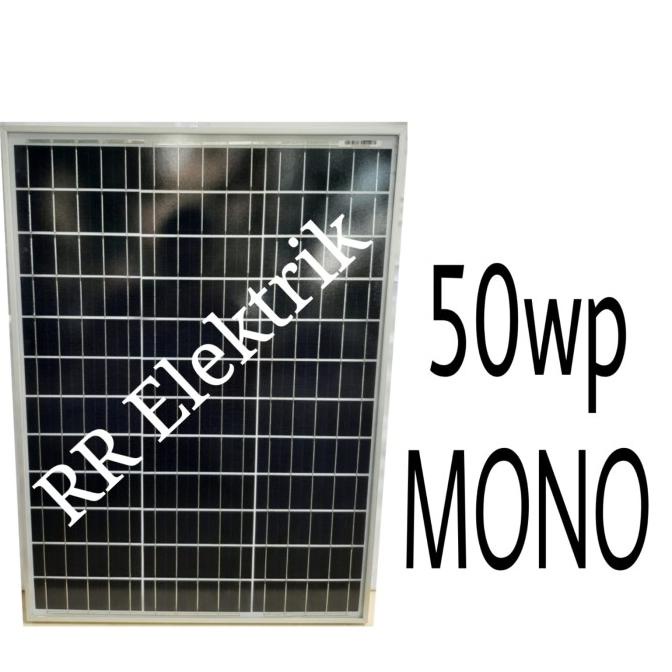 Solar Panel / Solar Cell / Panel Surya 50wp Monocrystalline 50 Wp Mono