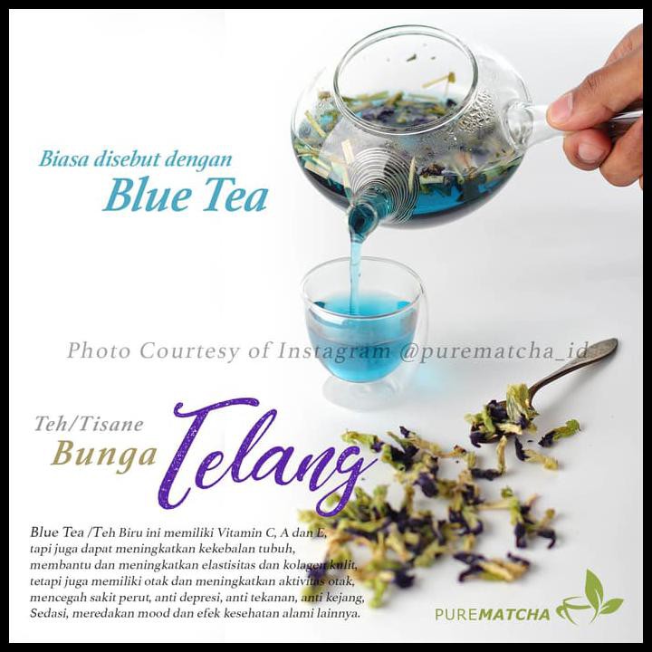 

Bunga Telang Teh Biru Pewarna Makanan Butterfly Pea Dried Flower 50 Gr