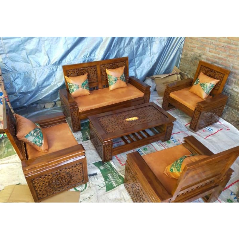 Kursi ruang tamu minimalis, kursi tamu kayu jati, kursi minimalis, sofabed kursi