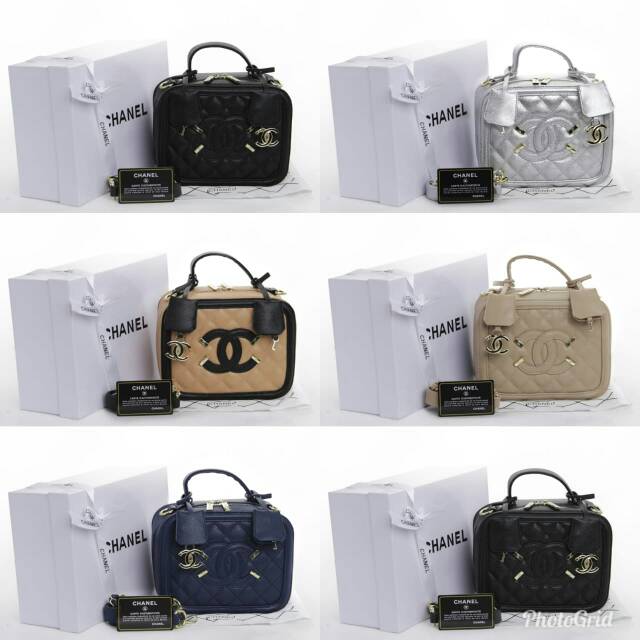 CHANEL Vanity Case With Box Semipremium Authentic (06)*