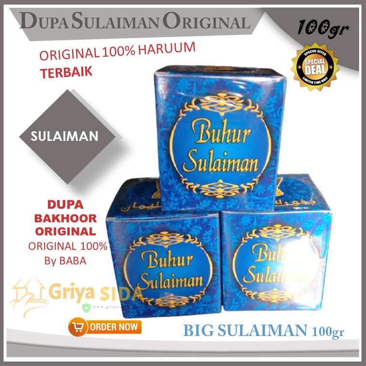 Dupa sulaiman 100gr Bokhour Bakhoor sulaiman maghribi original bukhur dupa aromatherapi buhur PROMO!